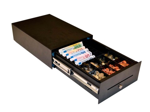 [NANO-0067] APG Solutions NANO-0067 - Elektronische Geldschublade - Stahl - Schwarz - 12/24 V - 275 mm - 370 mm