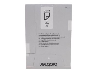 [C212S] Brother A6 (105 x 148 mm) 50 Blatt lichtbeständiges Papier