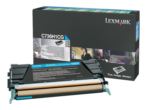 [C736H1CG] Lexmark Hohe Ergiebigkeit - Cyan - original