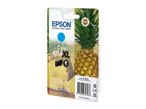 [C13T10H24020] Epson 604XL - 4 ml - Cyan - original - Blister mit RF- / akustischem Alarmsignal