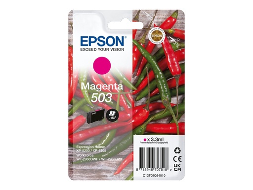 [C13T09Q34020] Epson 503 - 3.3 ml - Magenta - original - Blister mit RF- / akustischem Alarmsignal