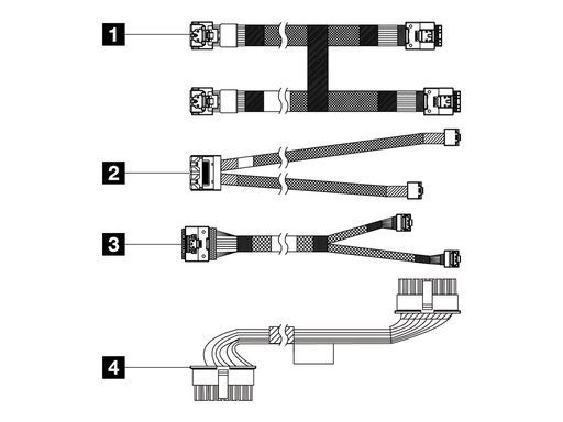 [4X97A87506] Lenovo Speicherkabelkit - for 8 x 3.5" Chassis