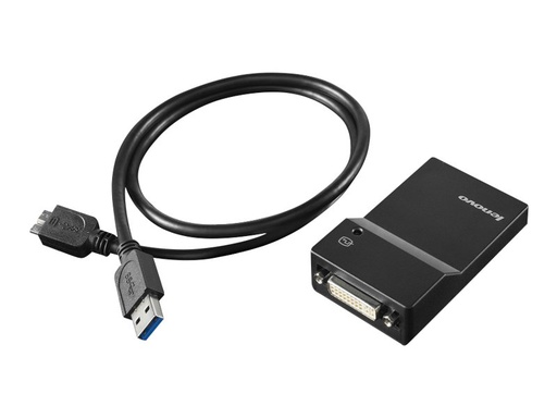 [0B47072] Lenovo USB 3.0 to DVI/VGA Monitor Adapter - Externer