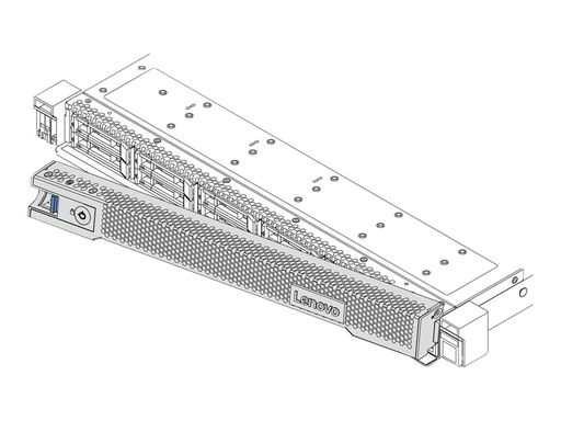 [4XH7A09890] Lenovo ThinkSystem 1U Security Bezel v2 - Server-Sicherheitsblende