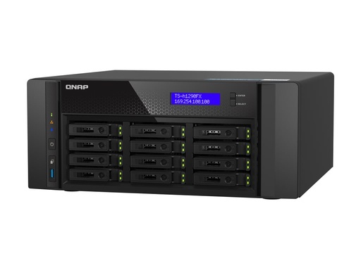 [TS-H1290FX-7302P-128G] QNAP TS-h1290FX - NAS-Server - 12 Schächte - SATA 6Gb/s / PCIe (NVMe)