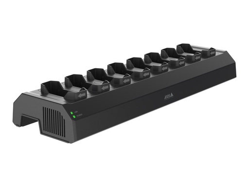 [02970-002] Axis W701 Mk II - Station zum Laden und Synchronisieren - 120 Watt - 8 Ausgabeanschlussstellen (Kameraanschluss für Körperkameras)
