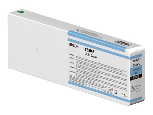 [C13T55K500] Epson T55K5 - 700 ml - hell Cyan - original
