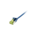 [S217334V3] Synergy 21 Patchkabel RJ45 CAT6A 500Mhz blau U/FTP slimline rund d - Kabel - Netzwerk