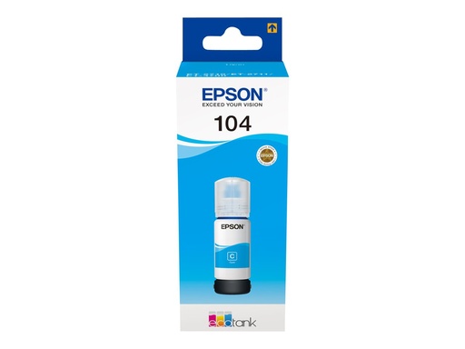 [C13T00P240] Epson EcoTank 104 - 65 ml - Cyan - original - Tintenbehälter
