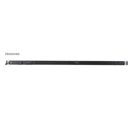[PE0324SG-AT] ATEN PE0324SG - Standard - 0U - Aluminium - Schwarz - 24 AC-Ausgänge - C13-Koppler - C19-Koppler