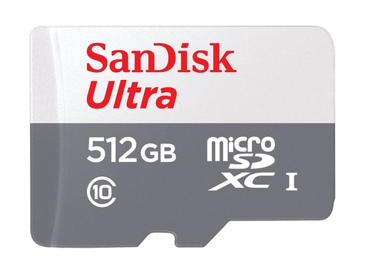 [SDSQUNR-512G-GN6TA] SanDisk Ultra - Flash-Speicherkarte (microSDXC-an-SD-Adapter inbegriffen)