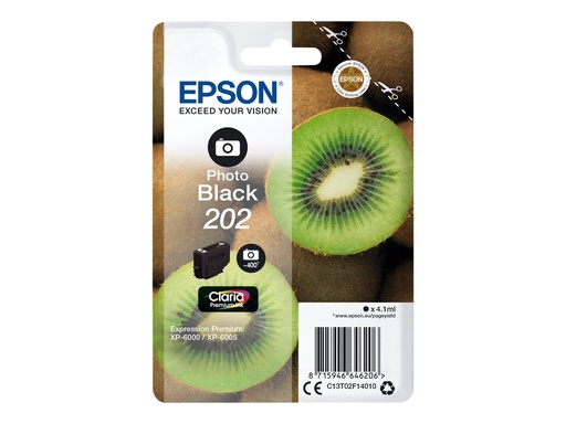 [C13T02F14010] Epson 202 - 4.1 ml - Photo schwarz - original