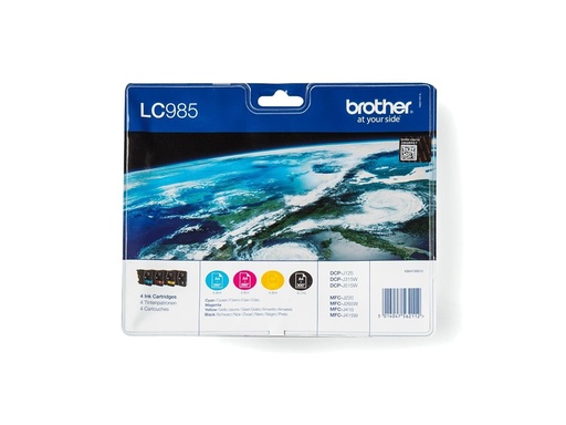 [LC985VALBPDR] Brother LC985VALBPDR - 4er-Pack - Schwarz, Gelb, Cyan, Magenta
