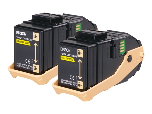 [C13S050606] Epson Double Pack - 2er-Pack - Gelb - original