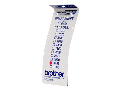 [ID3458] Brother ID3458 - 34 x 58 mm 12 Etikett(en) Stempeletiketten