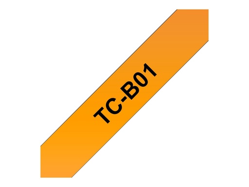 [TCB01] Brother TCB01 - 12 mm x 6.7 m - schwarz auf fluoreszierendem orange
