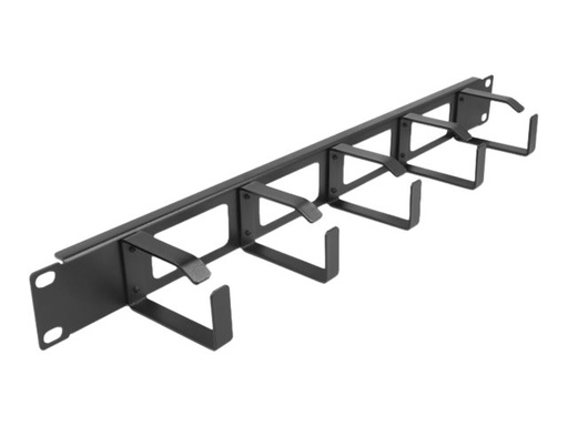 [66659] Delock Kabelführungsplatte für Schaltschrank - Schwarz - 1U - 48.3 cm (19")