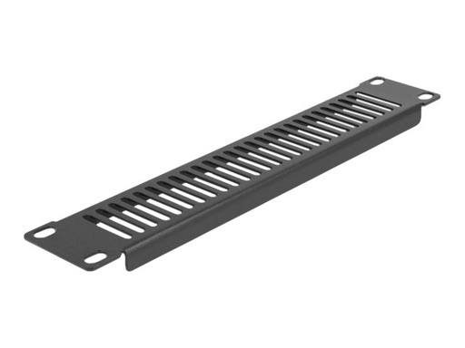 [66668] Delock Rackpaneel (vertikal) - mit Lüftungsschlitzen - Schwarz - 1U - 25.4 cm (10")