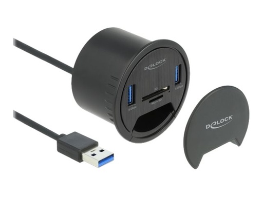 [64152] Delock Hub - 2 x USB 3.2 Gen 1 - für Unterputzmontage