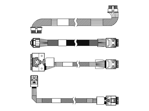 [4X97A83836] Lenovo Speicherkabelkit - für 4 x 2,5" SAS/SATA