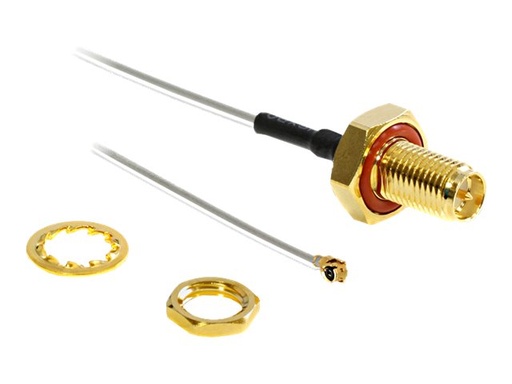 [88458] Delock HF Antenna Connection for Installation - Antennenadapter - RP-SMA (W)