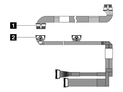 [4X97A83826] Lenovo Speicherkabelkit - für 4 x 3,5" AnyBay Rückplane PCIe