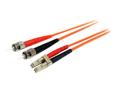 [FIBLCST2] StarTech.com 2m Fiber Optic Cable - Multimode Duplex 62.5/125 - LSZH - LC/ST - OM1 - LC to ST Fiber Patch Cable (FIBLCST2)