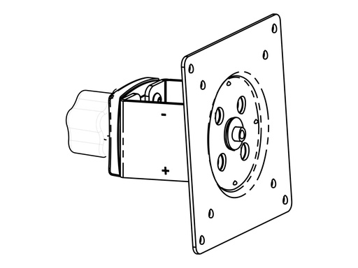 [47-100-009] Ergotron DS100 Dual LCD Pole System - Montagekomponente (Gleitgelenk)