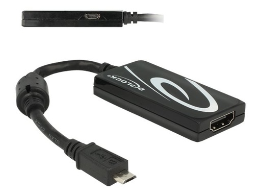 [65643] Delock Video- / Audio-Adapter - 5 pin Micro-USB (MHL)