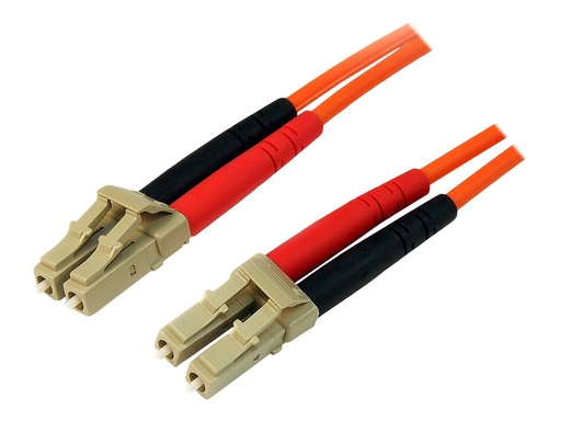 [50FIBLCLC1] StarTech.com 1m Fiber Optic Cable - Multimode Duplex 50/125 - LSZH - LC/LC - OM2 - LC to LC Fiber Patch Cable (50FIBLCLC1)