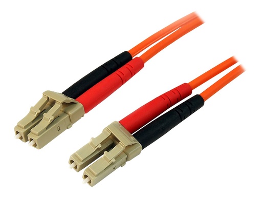 [50FIBLCLC2] StarTech.com 2m Fiber Optic Cable - Multimode Duplex 50/125 - LSZH - LC/LC - OM2 - LC to LC Fiber Patch Cable (50FIBLCLC2)