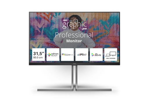 [U32U3CV] AOC U32U3CV - Graphic Pro Series - LED-Monitor - 81.3 cm (32")