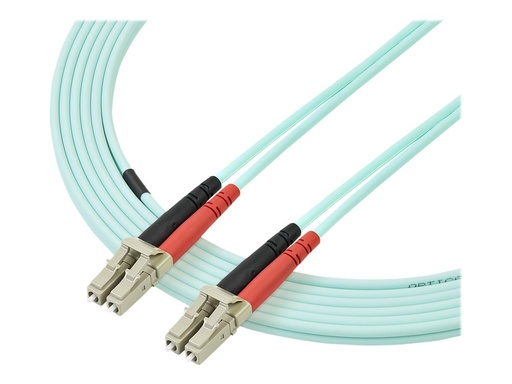 [A50FBLCLC3] StarTech.com 3m Fiber Optic Cable - 10 Gb Aqua - Multimode Duplex 50/125 - LSZH - LC/LC - OM3 - LC to LC Fiber Patch Cable - Patch-Kabel - LC Multi-Mode (M)