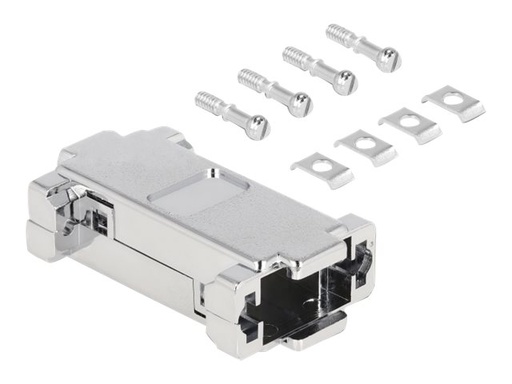 [66813] Delock D-Sub 9-poliges Steckergehäuse - Metallized (Packung mit 2)