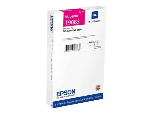 [C13T90834N] Epson T9083 - 39 ml - Größe XL - Magenta - original