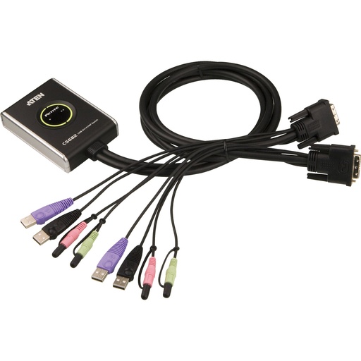 [CS682] ATEN CS682 Tastatur/Video/Maus (KVM)-Switch Schwarz