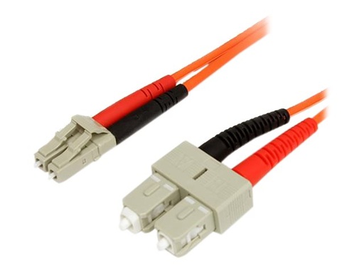 [FIBLCSC3] StarTech.com 3m Fiber Optic Cable - Multimode Duplex 62.5/125 - LSZH - LC/SC - OM1 - LC to SC Fiber Patch Cable (FIBLCSC3)