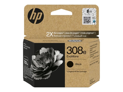 [7FP22UE#SE1] HP 308e EvoMore - Schwarz - original - Tintenpatrone