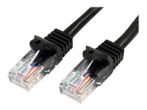 [45PAT1MBK] StarTech.com 1m Cat5e RJ45 UTP Netzwerkkabel Snagless - Cat 5e Patchkabel - Schwarz - Stecker / Stecker - Patch-Kabel - RJ-45 (M)