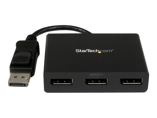 [MSTDP123DP] StarTech.com 3-Port Multi Monitor Adapter - DisplayPort 1.2 MST-Hub auf Dual 4K 30Hz & 1x 1080p - Video-Splitter für den erweiterten Desktop-Modus nur auf Windows-PCs - DP auf 3x DP-Monitore (MSTDP123DP)