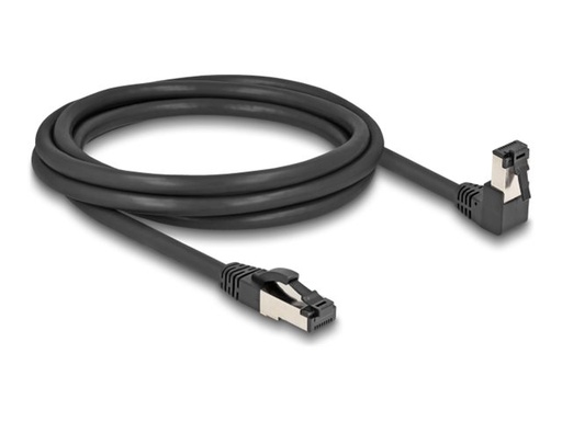 [80446] Delock Patch-Kabel - RJ-45 (M) nach unten abgewinkelt zu RJ-45 (M)