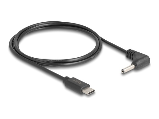 [85393] Delock Stromkabel - 24 pin USB-C (M) zu Gleichstromstecker 3,5 x 1,35 mm (M)