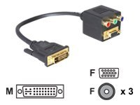 [65061] Delock VGA-Adapter - DVI-I (M) zu HD-15 (VGA)