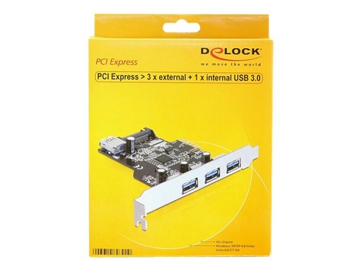 [89301] Delock PCI Express Card > 3 x external + 1 x