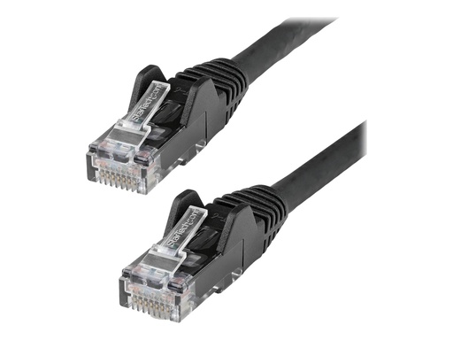 [N6LPATCH15MBK] StarTech.com 15m Netzwerkkabel CAT6 - LSZH(weniger Rauch, Halogenfrei) - 10Gbit 650MHz 100W POE RJ45 U/UTP LAN-Patch Kabel - Schwarz, ETL Zertifizierung, 24AWG, Installationskabel (N6LPATCH15MBK)