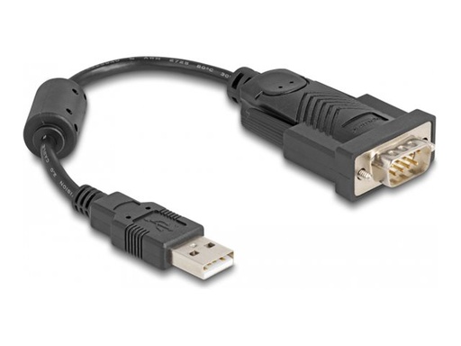 [61549] Delock Adapter USB 2.0 Typ-A zu 1 x Seriell RS-232 D-Sub - Adapter - Digital/Daten