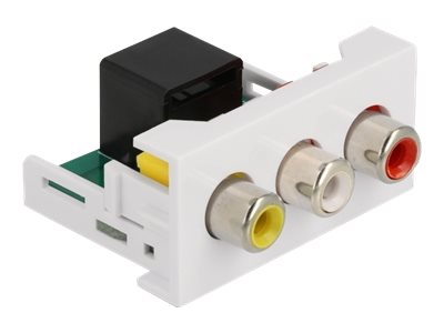 [81342] Delock Easy 45 - Einrastmodul - RCA, RCA, RCA