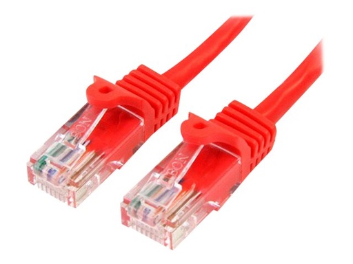 [45PAT5MRD] StarTech.com 5m Cat5e Ethernet Netzwerkkabel Snagless mit RJ45 - Cat 5e UTP Kabel - Rot - Netzwerkkabel - RJ-45 (M)