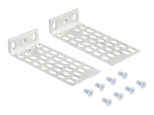 [66236] Delock Rackmontagesatz - Universal, 2 Teile - 1U - 25.4/48.3 cm (10"/19")