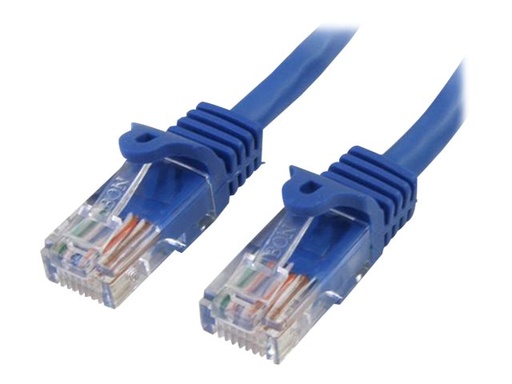 [45PAT50CMBL] StarTech.com 0,5m Cat5e Ethernet Netzwerkkabel Snagless mit RJ45 - Cat 5e UTP Kabel - Blau - Patch-Kabel - RJ-45 (M)